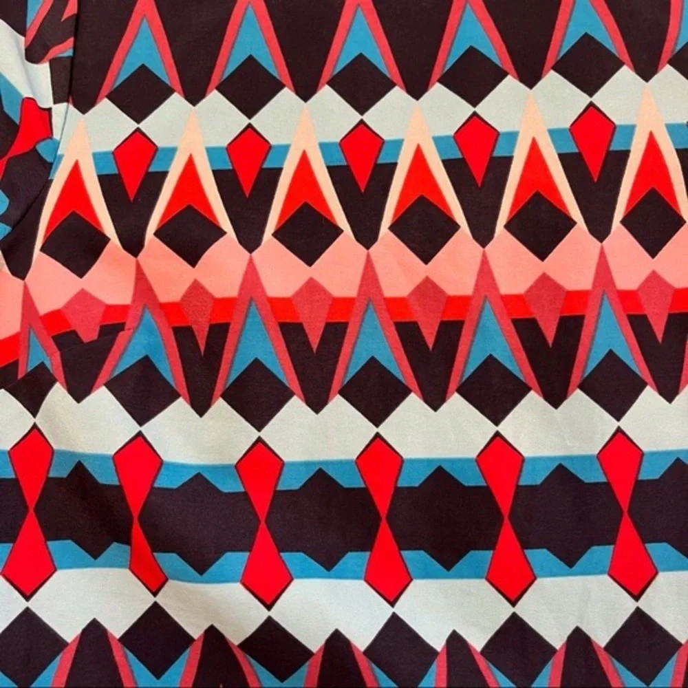 J. Crew Multicolor Geometric Mini Dress